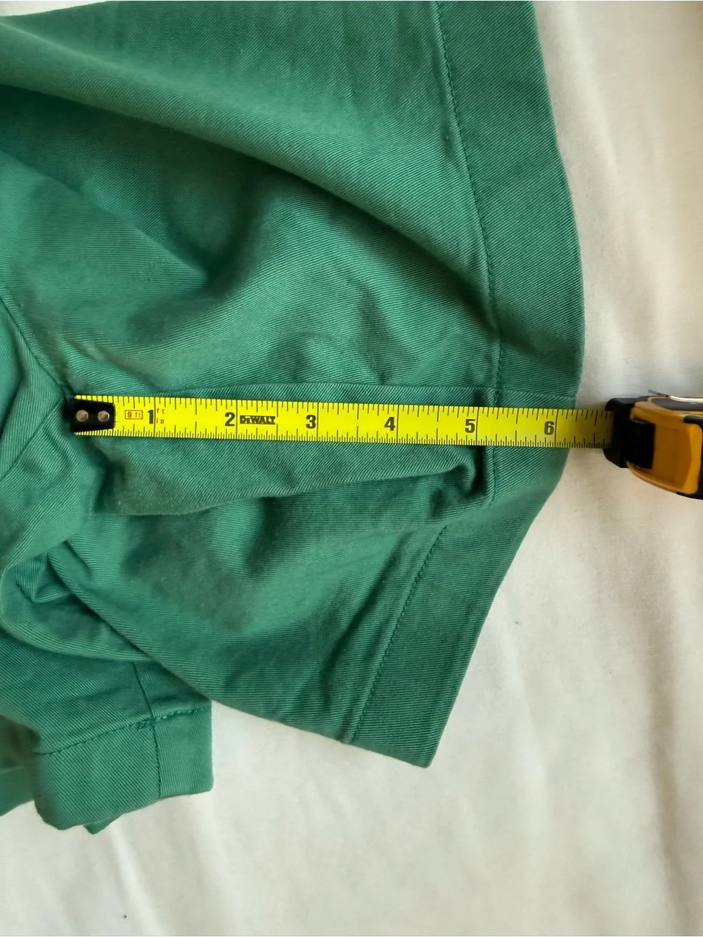 J. Crew Men's 7” Inseam Teal Green Flat Front Chino Shorts